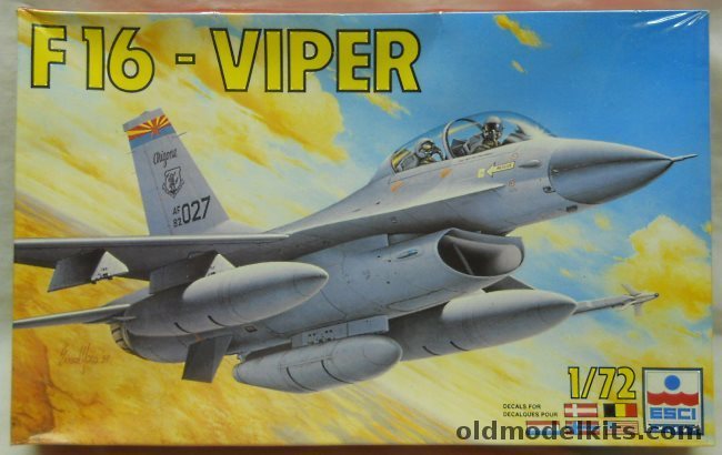 ESCI 1/72 General Dynamics F-16 Viper Fighting Falcon - Netherlands 323 Sq / Norway 331 Skv / Denmark 727 Sq / Belgium 1st Wing  / USAF 474 TFW 428 TFS, 9092 plastic model kit